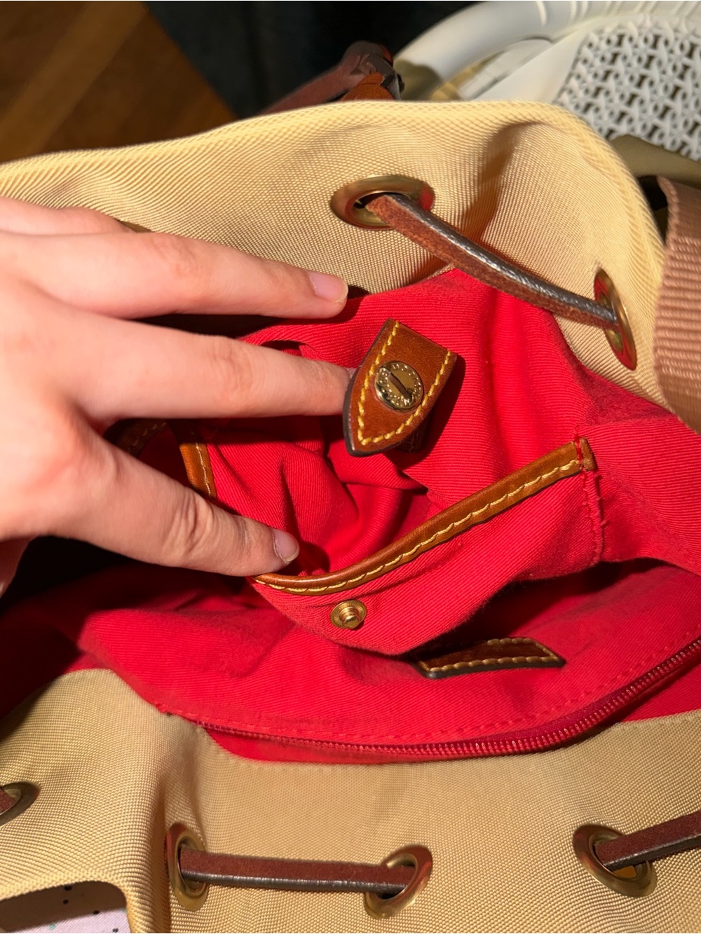 Dooney & Bourke Nylon Drawstring Bucket Bag - Picture 13 of 14